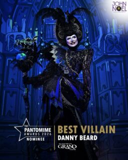 Congratulations to our very own @thedannybeard for their nomination as Best Villain at the @ukpantomimeawards, in their role as Carabosse in Sleeping Beauty @wolvesgrand. Well done to the whole team for being nominated for Best Panto Over 950 Seats. Bring on the 19th April! ✨🖤